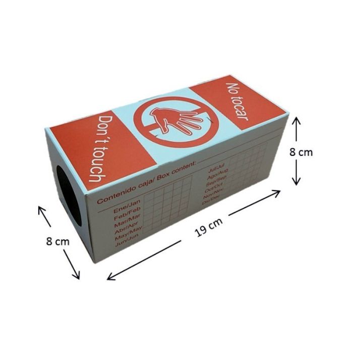 Ratos e camundongos porta-iscas de papelão