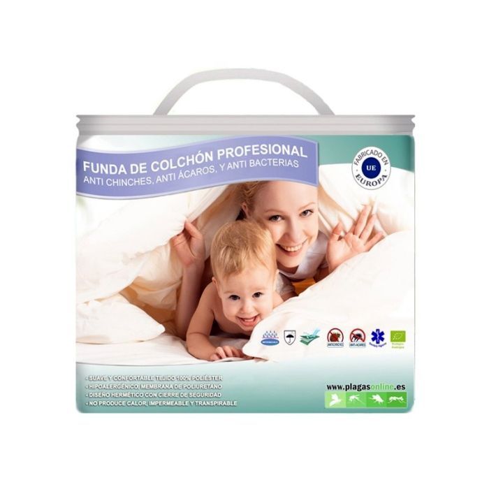 Capa colchão anti-percevejos, ácaros e bactérias - 80x190 cm altura 15 cm