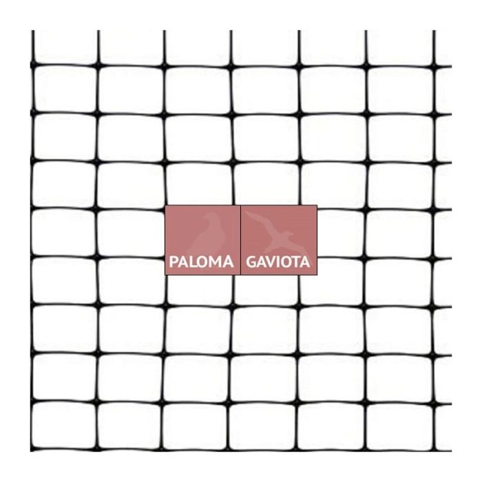Sistema de redes para pombos e gaivotas quadrado 50x50 mm - cor preta