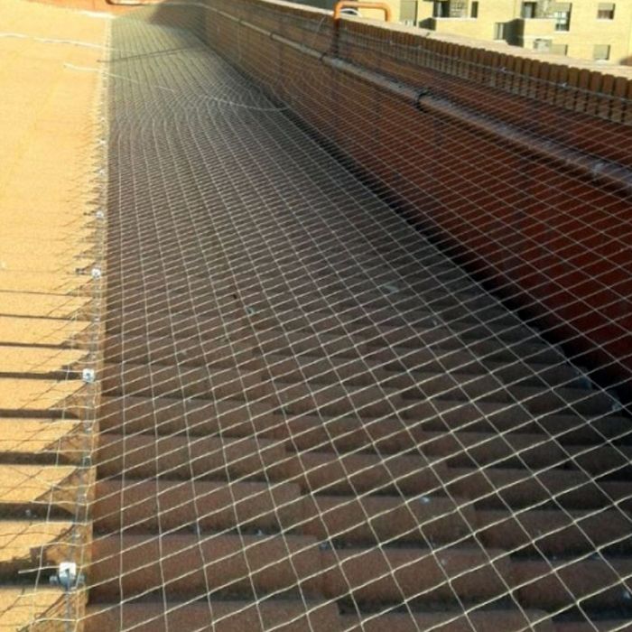 Sistema de redes para pombos e gaivotas quadrado 50x50 mm - cor preta